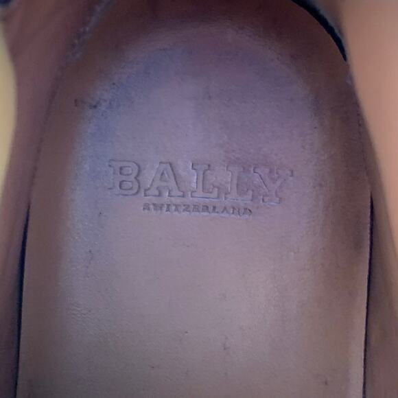 BALLY Size 8.5 Brown Taupe Color Block Leather High Top Sneakers - Picture 7 of 8